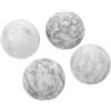 Hemobllo 4 Pezzi Sfere Effetto Marmo Decorative Beige 3, 5cm per Ciotole | Riempitivo da Tavolo, Finitura Pietra Naturale, Display Stabile per Studio e Pranzo