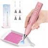 Litinliv Senza Fili Penna Elettrica per Diamond Painting, Design Ergonomico, No Cera, 4 Punte Sostituibili, Penna Elettrica per Diamond Painting con Vuoto per Arte Diamantata DIY