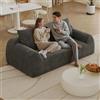 Welopo Canape dangle convertibile modulare 2-9 posti con cuscini, divano compresso muschio, divano modulare moderno ciniglia, divano senza cornice sottovuoto, morbido e robusto, senza montaggio, grigio scuro