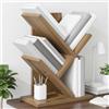 ZQQLVOO Libreria a 3 ripiani, 30 x 18 x 40 cm, in legno | a forma di albero, scomparti aperti, superficie facile da pulire, versatile, formato compatto