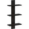 vidaXL Scaffale da parete Rovere Nero 30 x 13,5 x 64,5 cm