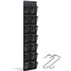 HJIAMA a 14 Scomparti Organizer da Appendere, con 2 Ganci, Nero | Organizer Porta Ampio Spazio di Archiviazione, Versatile e Multifunzionale, Ideale Per Bagno, Cucina e Camera da Letto