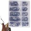 Generisch Ami per pesce gatto, in acciaio ad alto tenore di carbonio, set di amo | Accessori e attrezzature da pesca per mangiare bar, luccio, salmone, dorato, carpa, aringa, pesce mus