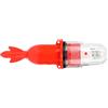 Sosoport Luce da Pesca Subacquea LED Rosso Batteria, Plastico | Riutilizzabile, Anello o Gancio per Corda, per Pescatori Notturni, Banchine e Ghiaccio