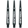 GOAT - Shaft Freccette Griptech Medium, 3 Shaft, Nylon, Nero, 11cm | Per freccette steel tip e soft tip, lunghezza 48mm, colore: nero, set da 3, peso 7g, modello: Griptech, shafts inclusi