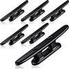 Leihao 6 Pezzi Nero Boat Cleat Kayak Cleat Boat Dock Cleat Kayak Canoe Cleat Tacchetti nel Nylon da 4 Pollici per Accessori di Ormeggio per Barche