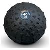 GYMENIST Pested No Bounce Slam Ball allenamento intensivo allenamento palestra esercizi pesi attrezzature (18,1 kg, nero estremo)