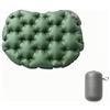 Milageto Cuscino da Campeggio Gonfiabile Compatto Cuscino Gonfiabile con Pompa Idrorepellente per Escursionismo, Tempo, Verde