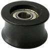 Milageto 6 Pezzi Ruota Guida Rullo Porta Scorrevole Binario Puleggia Cuscinetto Rullo Rivestimento in Gomma Assorbimento Urti Riduzione di F, 2 Pezzi