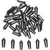 SOESFOUFU Proteggi Alette Freccette Nero 40 Pezzi, Correttore Angolo 90° | Plastica, Ricambio per Darts, Accessori Integrati, Fissaggio Posteriore