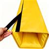 HPHDFS Protezione Palo Basket Quadrato, Imbottitura Sicurezza Robusta | Spessa protezione schiuma EPE superficie resistente agli agenti atmosferici garage(Yellow,6.5x6.5(16.5x16.5cm))
