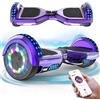 RCB Hoverboard 6.5 inch Auto-bilanciato Hover Board con Colorato luci sulle Ruote e Bluetooth, Il miglior Regalo per Bambini e Adolescente