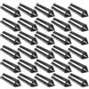 USHOBE Flight Fixator per Freccette 40 Pezzi, Protezione Alare Nera | Plastica Leggera, Correttore a 90 Gradi, Accessori di Ricambio per Alette Integrate