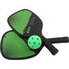 ASHATA Set di Pickleball 2 Paddle 4 Palline con Borsa per Trasporto per | Nucleo in pioppo leggero, impugnatura imbottita antiscivolo, da principiante a professionista, gioco per il tempo libero,