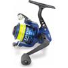 Lineaeffe Mulinello da Pesca Imbobinato EAZY FD 100-200-300 con Frizione Anteriore - Ideale per Spinning, Bolognese, Feeder, Fondo, Mare, Trota, Lago - Leggero e Affidabile (100)