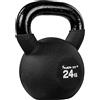MOVIT® Kettlebell PRO 2-24 kg, Ghisa, Rivestimento in Neoprene | Design Monoblocco, Base Piatta, Rivestimento Antiscivolo, 12 Colori; Testato per Sostanze Nocive, Fitness