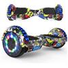 RCB Hoverboard 6.5 inch Auto-bilanciato Hover Board con Colorato luci sulle Ruote e Bluetooth, Il miglior Regalo per Bambini e Adolescente