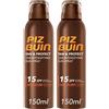 Piz Buin Tan & Protect Spray Abbronzante con Protezione SPF 15 2x150 ml