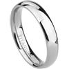 Mesnt Fede Nuziale Anello per Uomo Donna, Uomo Donna Titanio Fede Nuziale Semplice in Titanio 4MM lucidato, Comfort Fit