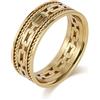 Ayoiow Anello Uomo Acciaio Inossidabile, Forma di Catena di Corda Intrecciata Anello in Tungsteno 6 mm Anelli Uomo Vintage Acciaio Acciaio Inossidabile Nessuna Pietra Preziosa, Taglia 14-30