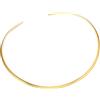 IMIKEYA Collana Choker rotonda dorata da donna, design minimalistico, elegante, accessorio alla moda, per feste e diario