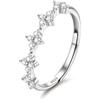 Diamday Anello Donna Argento 925 Zirconia Cubica Anelli Donna Regolabili | Anello Oro Argento, Anelli Mignolo Regolabile, Anelli Argento 925, Fedi Nuziali, Anello Fidanzamento Donna, Gioielli Donna