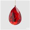 Enzo De Gasperi, EDG EDG ENZO DE GASPERI DECORO DECORO DIAMANTE GOCCIA DA APPENDERE H.15 L.10 L.6 C5 ROSSO