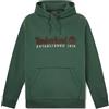 TIMBERLAND FELPA EMBROIDERED LOGO CON CAPPUCCIO DARK GREEN