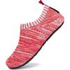 SAGUARO Scarpe da Scogli Bambino Bambina Scarpe Mare Bambini Scarpette Scogli Ragazze Ragazzi Scarpette Mare Antiscivolo Scarpe Immersione Leggere Scarpe Acqua Scarpe Nuoto Rosso Chiaro, Gr.28/29 EU