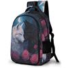 WECECE Zaino Scuola Wolf Design Studenti 11 Anni Zainetto Animal Wolve Print Alunni Scuola Media Cartella Scolastica Resistente Durable Viaggio Uso Quotidiano School Bag
