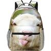 EdWal Divertente Pecora Cattiva Lingua Carino Animale Stampa Zaino Escursionismo Zaino Laptop Per Uomo Donna Zaino Impermeabile Facile da Pulire Borsa Da Viaggio