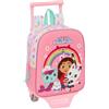 safta | Zaino Scolastico con Ruote Gabby's Dollhouse, Carrello Portazaino Incluso Modelo 805, Zaino Rimovibile, 54 cm Altezza Abierta, Sistema di Fissaggio, Zaino Bambina,
