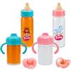 SSIMIDAPT Accessori per Bambole, 4 Pezzi Biberon Magico per Bambole, 2 Pezzi Ciuccio per Bamboles, Accessori Bambole, Biberon Giocattolo, Set di Alimentazione per Bambole, per Bambola