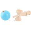 Generic Kendama in Legno di Alta qualità è Dotato di Corda Migliore Coordinazione Occhio-mano, Leggero e Portatile, Materiale in Legno di Faggio, Adatto a Tutte le età (GREEN)