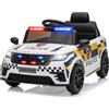 LALAHO Macchina Elettrica Per Bambini Auto di polizia 12V | Doppio motore 25W*2,telecomando 2.4G,Telecomando 2.4G,LED,MP3,design esclusivo di macchina di polizia