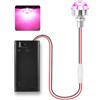 KATELUO Luci a LED in Miniatura per Case Delle Bambole, Mini Luci LED a Batteria | Mini Luce a LED con Supporto per Batteria, Micro Luci LED per Modellismo, Case Delle Bambole, Scene in Miniatura, Vetrine