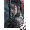 VNXTPQLKWMDJ Ritratto Donna Asiatica Puzzle per Adulti Puzzle 1000 Pezzi Arte Tatuaggio Ombrello Relax Decorazione Regalo 38x26cm/1000pcs