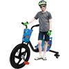 Qurib Drift Trike per bambini dai 6 anni in su, triciclo con 4 marce, rotazione a 360°, luce posteriore, lunghezza regolabile (numeri blu)