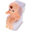 LABRIMP Giocattolo Spruzzante da Toilette in Plastica Bianco, Divertente e Creativo per Scherzi e Decorazioni Bagno, Giocattolo Unico e Intrattenente