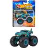 Hot Wheels Monster Trucks Mega-Wrex - Macchina giocattolo Mattel, 9 cm | Include auto schiacciata, a partire dai 3 anni, design ricco di dettagli, veicolo da collezione, originale Mattel