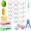 Siebkorb Kit da 20 pezzi, kit per creare squishy fai da te con burro di formaggio, mango e arachidi, kit per creare palline antistress ASMR con spine, pompa ad aria e strumento di espansione (20 pezzi)