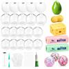 Siebkorb Kit da 9 pezzi, kit per creare squishy fai da te con burro di formaggio, mango e arachidi, kit per creare palline antistress ASMR con spine, pompa ad aria e strumento di espansione (9 pezzi)