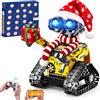 HOGOKIDS Calendario Avvento 2026, robot tecnico, per bambini dai 6 | Telecomando e app di controllo da parete, robot da parete, con cappello di Natale, sciarpa, confezione regalo, giocattolo RC