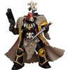 JOYTOY Warhammer 40K Action Figure in scala 1:18 Space Wolves Sacerdote Lupo con Pistola Perno Assolvor e Crozius, Base espositiva per oggetti da 12 cm