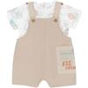Chicco Bimbo 0-24 Salopette in Cotone Composto da Salopette e Body 261 | in Cotone composto da Salopette e Body 261