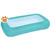 Bestway Piscina Rettangolare Aquababe con Fondo Gonfiabile (165x104x25cm) Art. 51115 - Rettangolare (165x104x25cm)