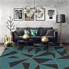 Tappeti Design Tappeto Moderno Salotto Pelo Corto Tappeto 60 X 120 CM Linee dorate verde scuro di lusso moderno e alla moda Tappeto Soggiorno Cameretta Divano Corridoio Sala 60x120cm