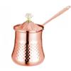 ComfyHarbor Brocca schiumalatte in acciaio inox da 200 ml, con coperchio, tazza da caffè 304, per latte e cappuccino, pentola per versare, per casa e barista, argento (oro rosa)