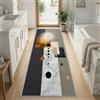 Generic Tappeto passatoia per corridoio, 60 x 150 cm, con stampa geometrica astratta, antiscivolo, lavabile, per ingresso, cucina, soggiorno, corridoio, scale, ingresso, cucina, grigio