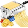 Generico Macchina per la Pasta Fresca in Acciaio Inox con Diverse Modalità Di Regolazione Stendi Impasto Acciaio Inox 2 Rulli 170mm